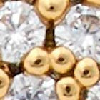 KN812-Pave Studs-Clear/Gold