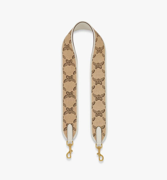 MYZFSAC04IN001-Shoulder Strap in Lauretos Raffia Jacquard|NATURAL