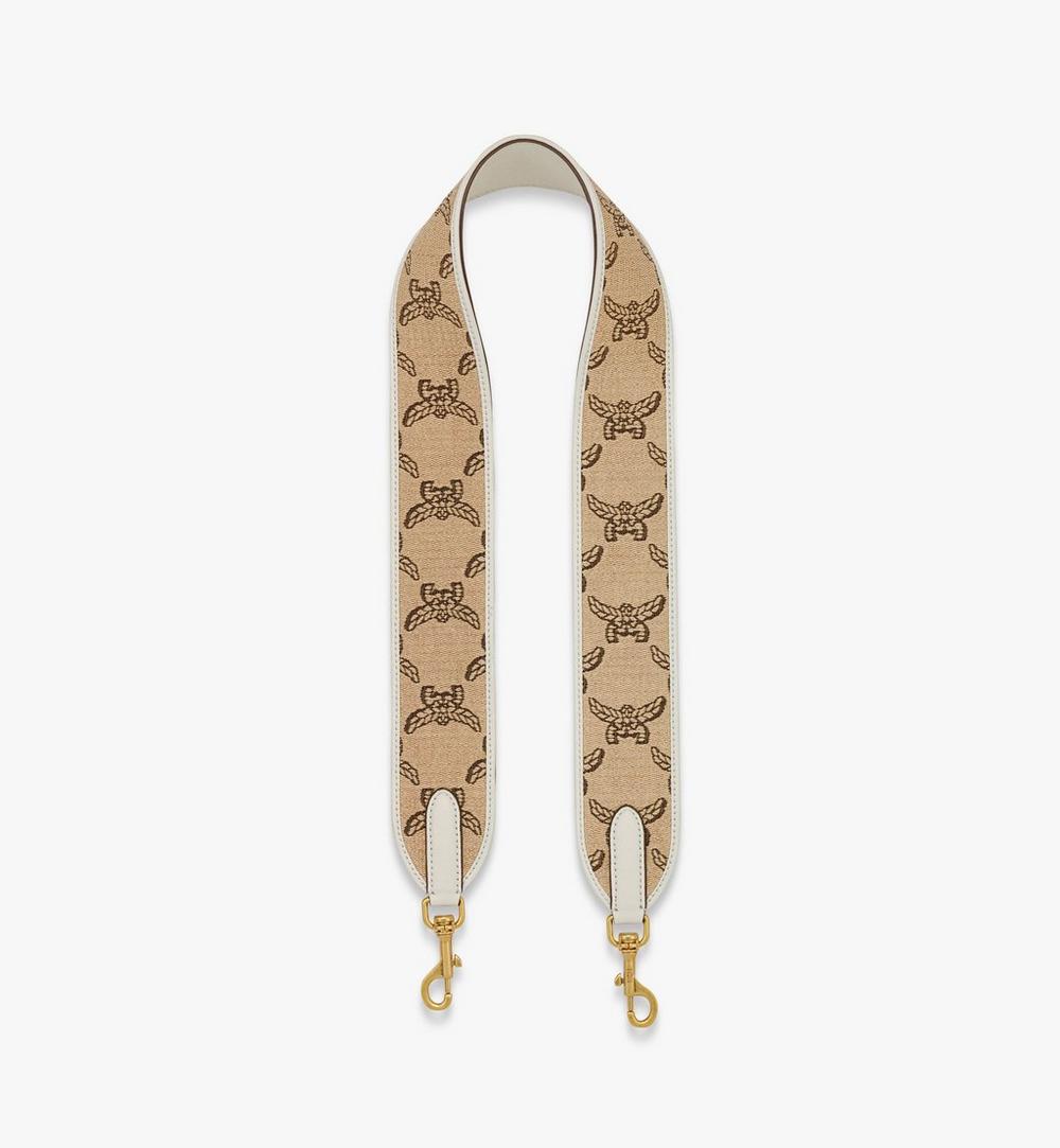 MYZFSAC04IN001-Shoulder Strap in Lauretos Raffia Jacquard|NATURAL
