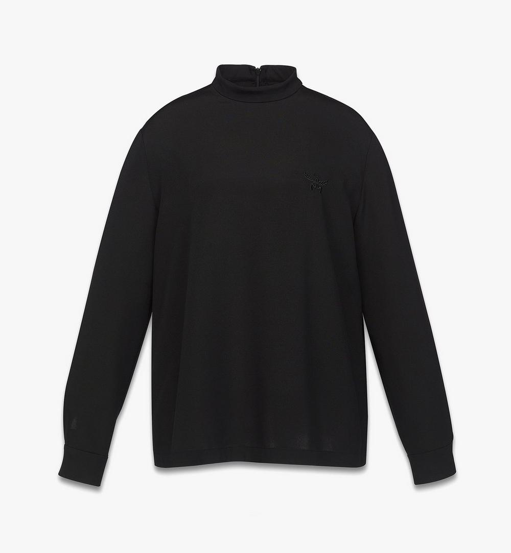 MFHFSMM03BK042-Silk Blouse|BLACK