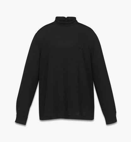 MFHFSMM03BK042-Silk Blouse|BLACK