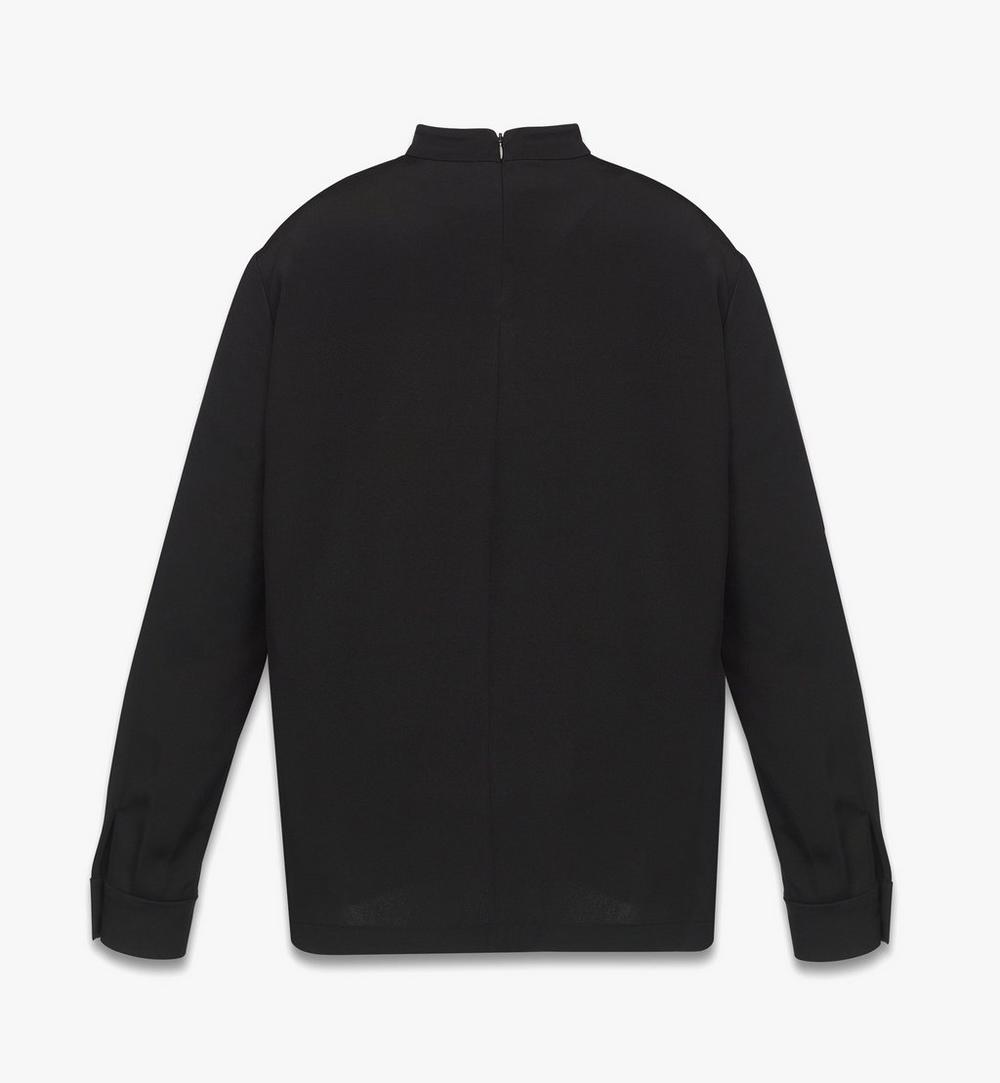 MFHFSMM03BK044-Silk Blouse|BLACK
