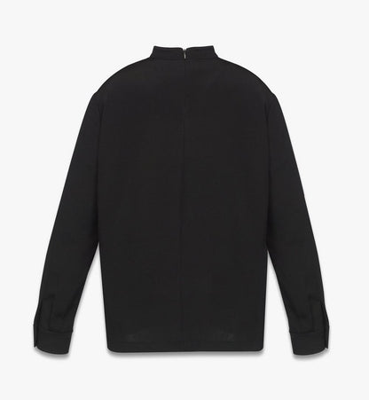 MFHFSMM03BK044-Silk Blouse|BLACK