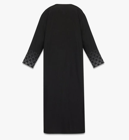 MFJFSMM06BK044-Silk Robe|BLACK