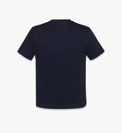 MHTFSMM03VC00M-Silket Logo T-Shirt|NAVY BLAZER