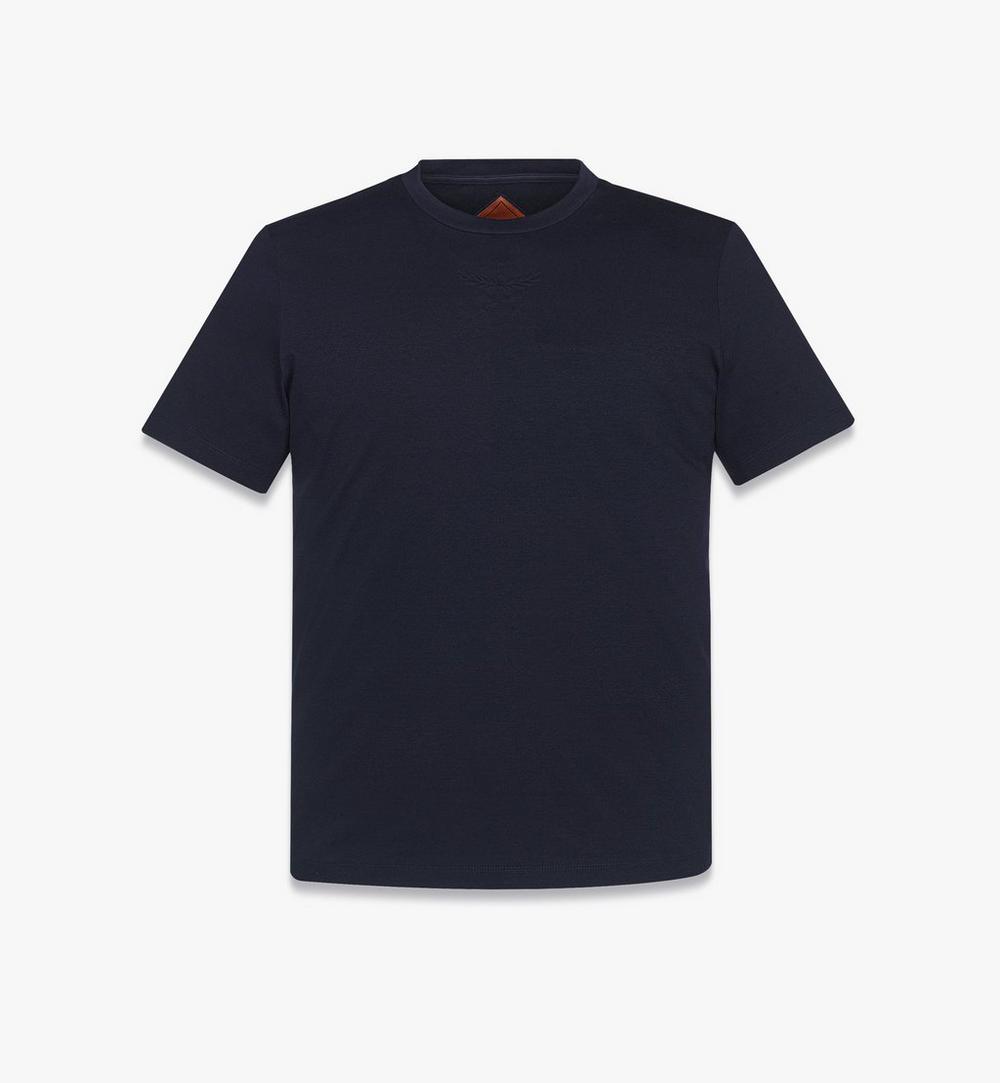 MHTFSMM03VC00L-Silket Logo T-Shirt|NAVY BLAZER