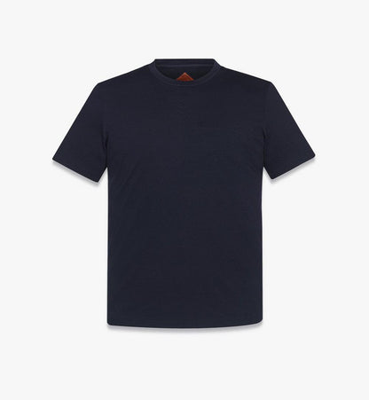 MHTFSMM03VC00L-Silket Logo T-Shirt|NAVY BLAZER