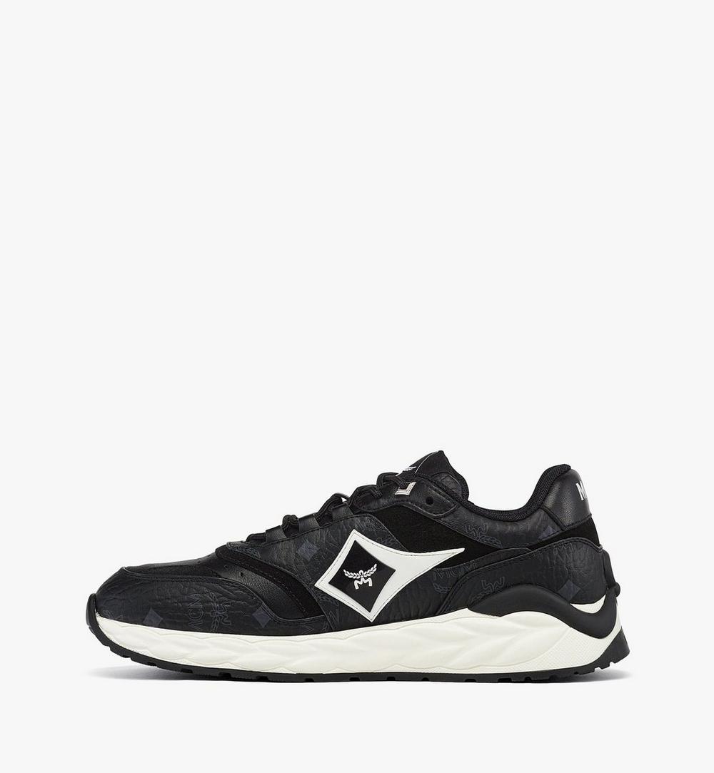 MESESAH02BK037-Skywander Sneakers in Visetos|BLACK