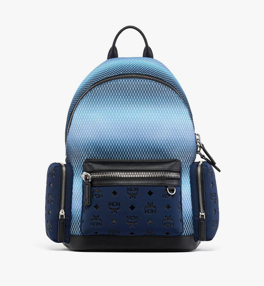 MMKFSVE071A001-Stark Backpack in Gradation Mesh and Monogram Neoprene|SURF BLUE