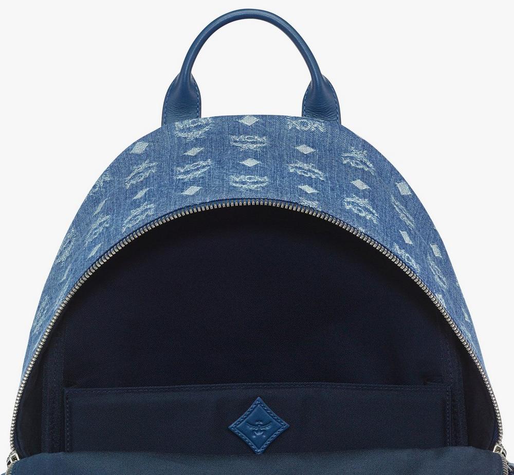 MMKFAVE04HD001-Stark Backpack in Monogram Denim Jacquard|DENIM BLUE