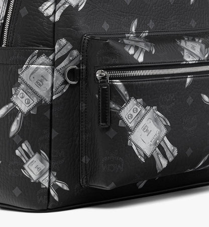 MMKGSVE06BK001-Stark Backpack in Rabot Visetos|BLACK