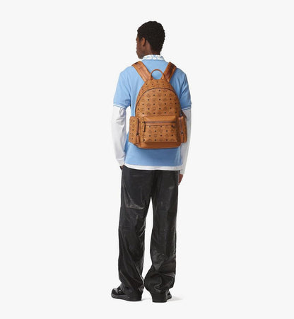 MMKFSVE05CO001-Stark Backpack in Visetos|COGNAC