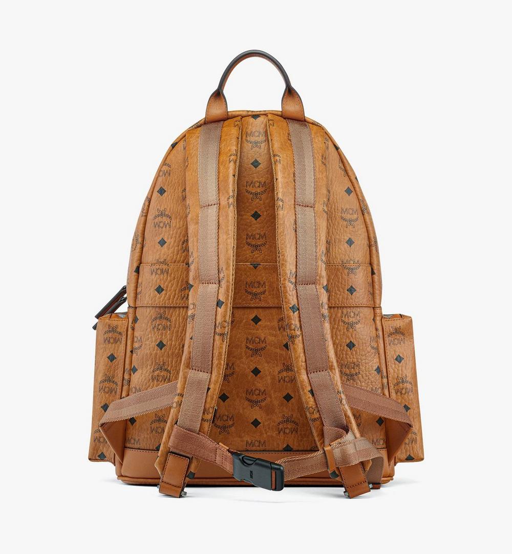 MMKFSVE05CO001-Stark Backpack in Visetos|COGNAC
