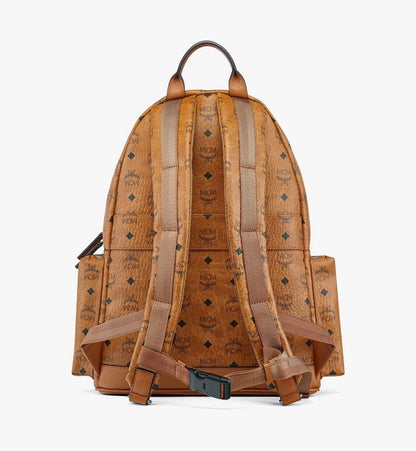 MMKFSVE05CO001-Stark Backpack in Visetos|COGNAC