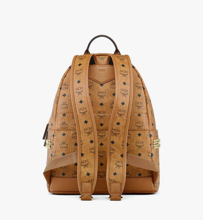 MMKEAVE12CO001-Stark Side Studs Backpack in Visetos|COGNAC