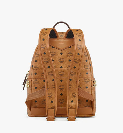 MMKEAVE14CO001-Stark Side Studs Backpack in Visetos|COGNAC