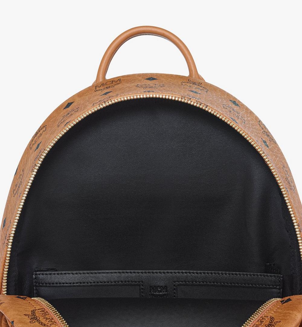 MMKEAVE14CO001-Stark Side Studs Backpack in Visetos|COGNAC