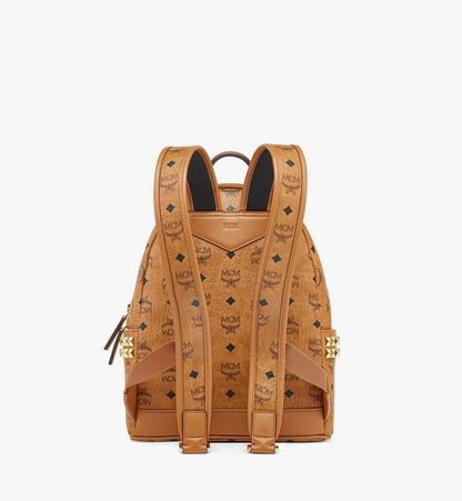 MMKEAVE15CO001-Stark Side Studs Backpack in Visetos|COGNAC