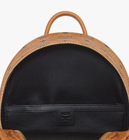 MMKEAVE15CO001-Stark Side Studs Backpack in Visetos|COGNAC