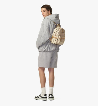 MMKEAVE15IG001-Stark Side Studs Backpack in Visetos|BEIGE