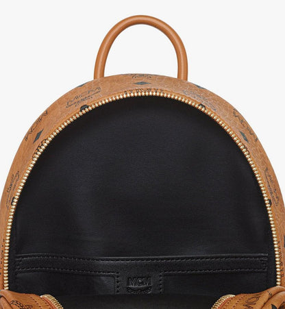 MMKEAVE16CO001-Stark Side Studs Backpack in Visetos|COGNAC