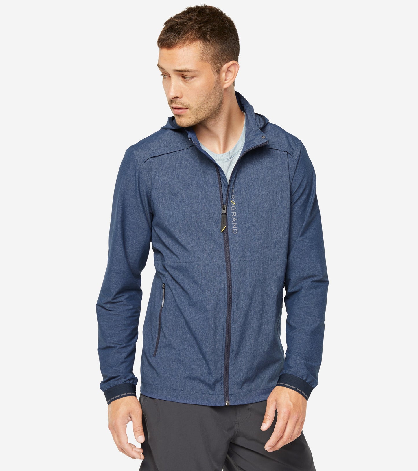 ColeHaan-ZERØGRAND Packable Running Jacket-t40193-Dress Blue