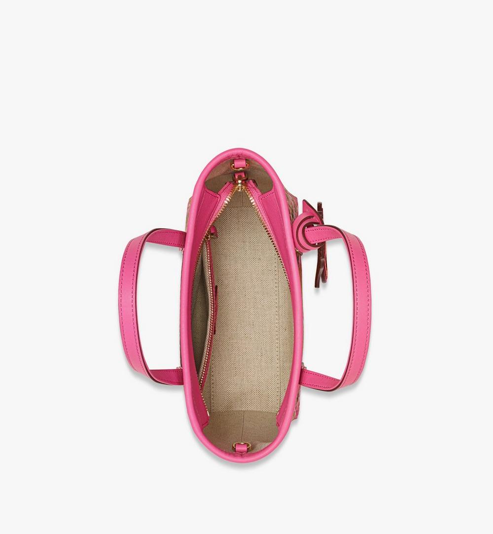 MWPFSMT01Q1001-Toni Top-Zip Shopper in Cubic Coral Visetos|SANGRIA SUNSET
