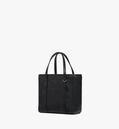 MWPGSMT05BK001-Toni Top-Zip Shopper in Maxi Monogram Leather|BLACK