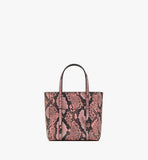 MWPFSMT04Q2001-Toni Top-Zip Shopper in Python Print Coronet|BLUSH PINK