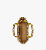 MWPFSMT05Y0001-Toni Top-Zip Shopper in Python Print Coronet|OLD GOLD