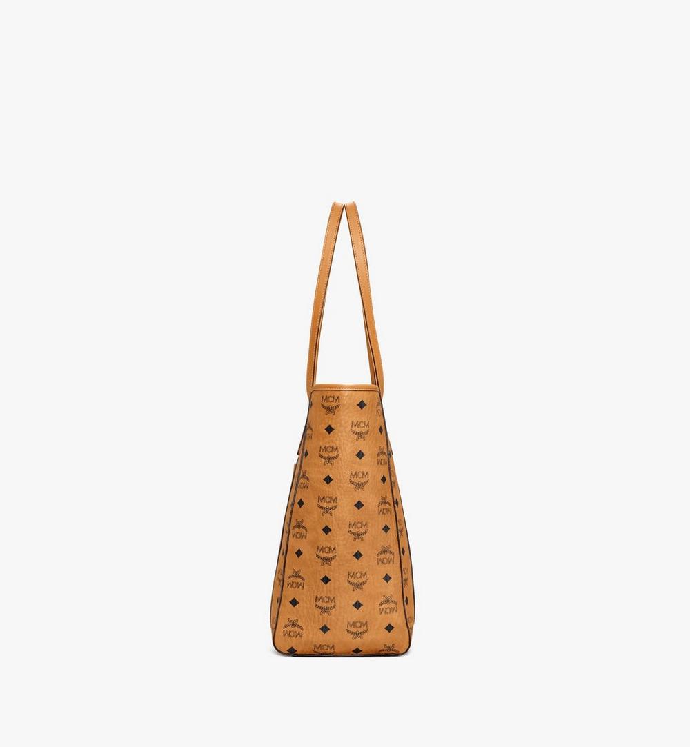 MWPAATN03CO001-Toni Top-Zip Shopper in Visetos|COGNAC