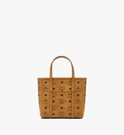 MWPAATN04CO001-Toni Top-Zip Shopper in Visetos|COGNAC