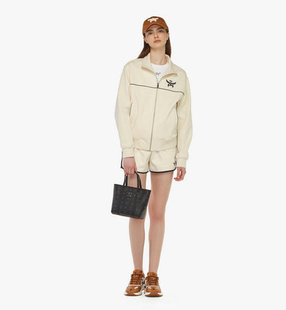 MWPAATN04BK001-Toni Top-Zip Shopper in Visetos|BLACK