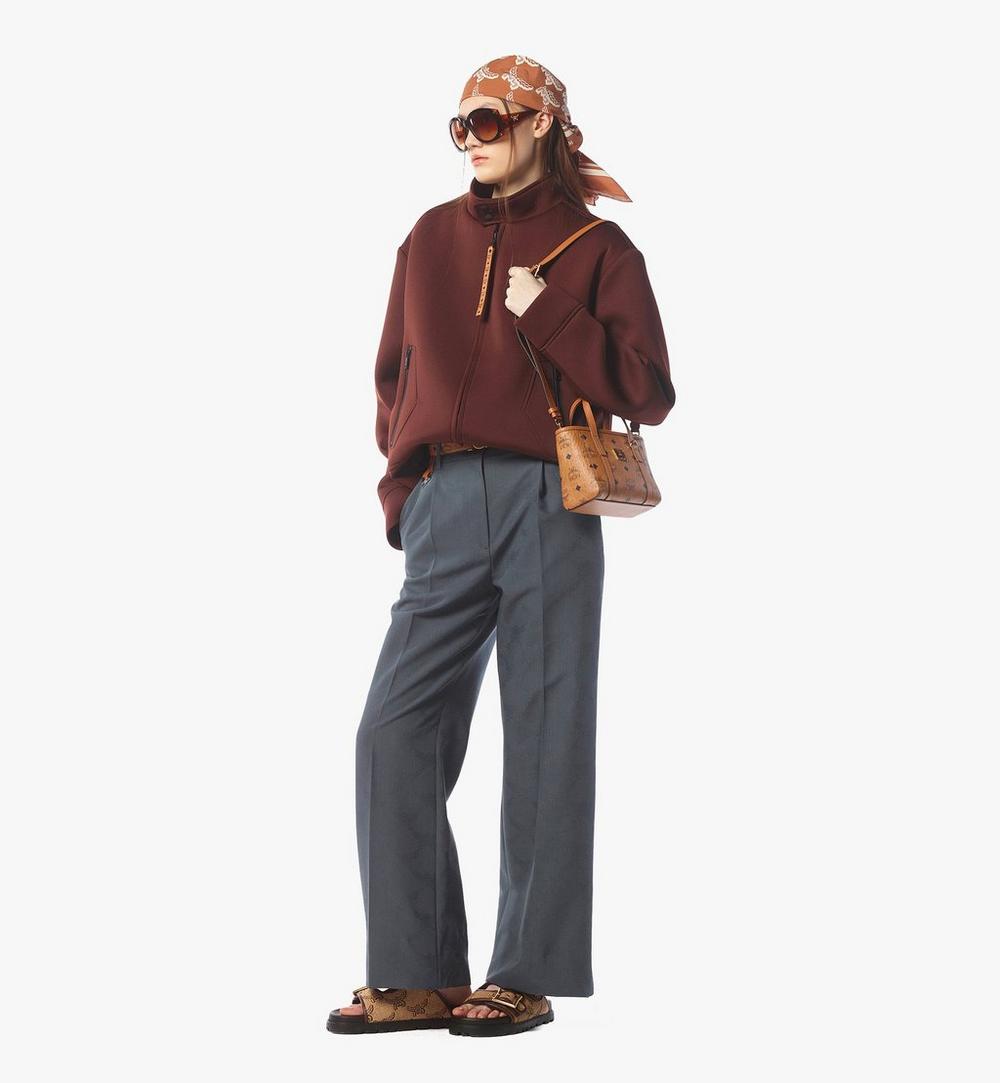 MWPFSMT03CO001-Toni Top-Zip Shopper in Visetos|COGNAC