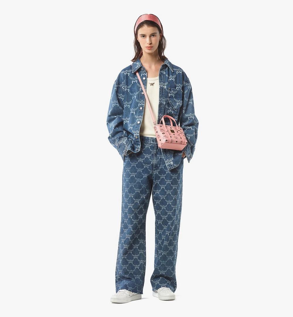 MWPFSMT03PZ001-Toni Top-Zip Shopper in Visetos|SOFT PINK