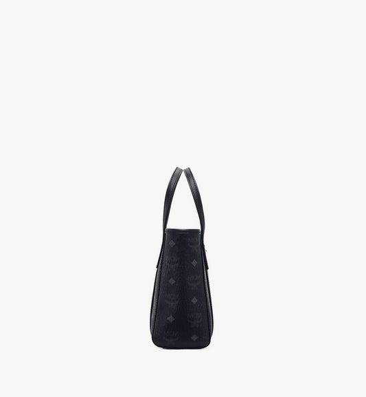 MWPAATN04BK001-Toni Top-Zip Shopper in Visetos|BLACK