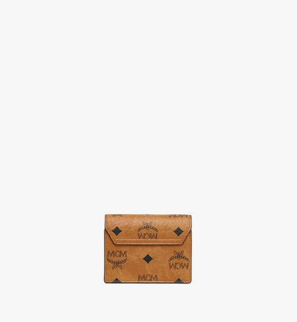 MYAESXT02CO001-Tracy Chain Card Wallet in Visetos|COGNAC