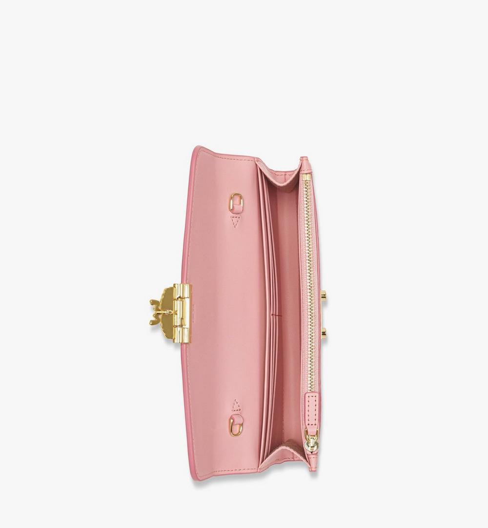 MYLDSXT01PZ001-Tracy Chain Wallet in Visetos|SOFT PINK