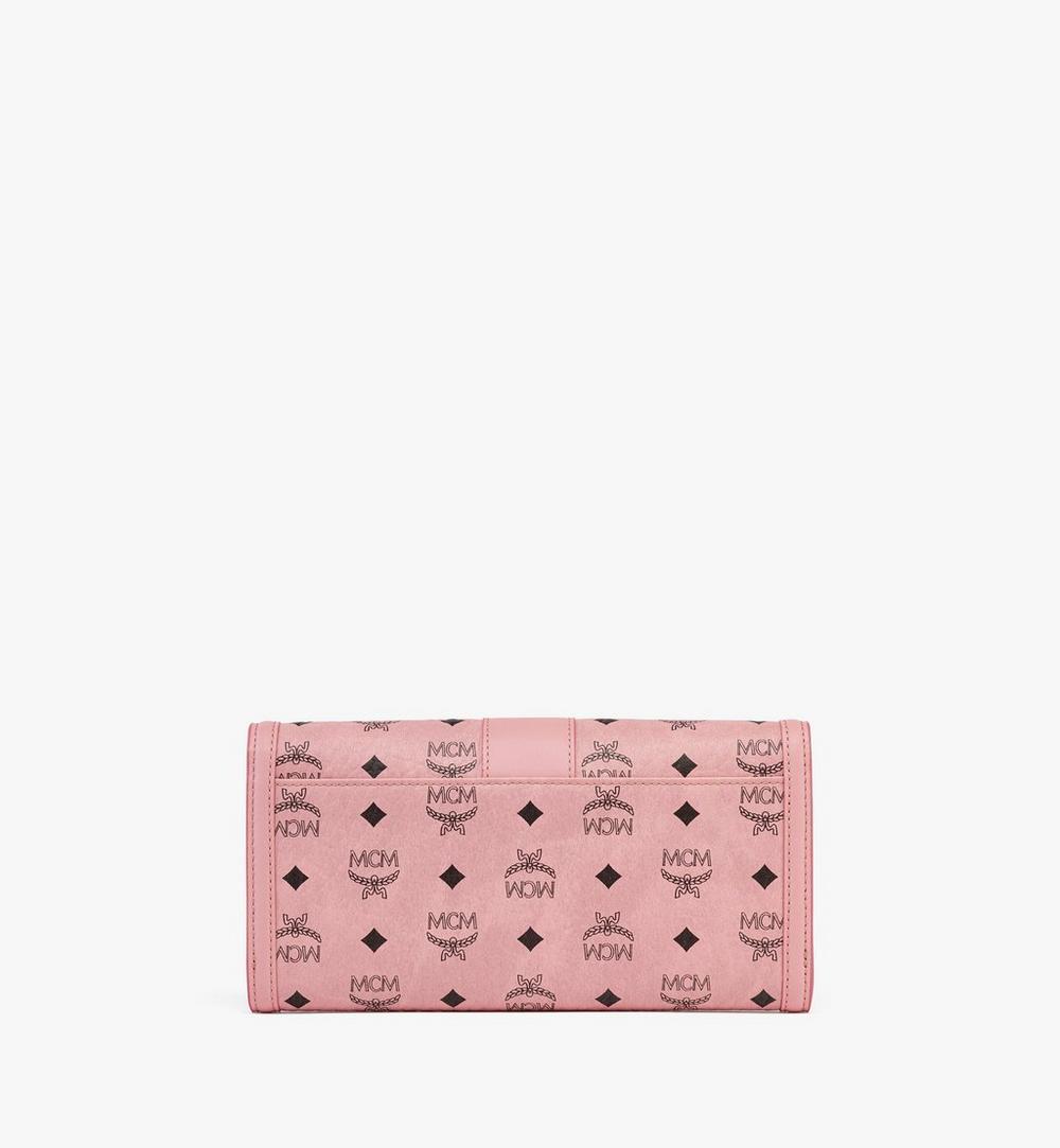 MYLDSXT01PZ001-Tracy Chain Wallet in Visetos|SOFT PINK