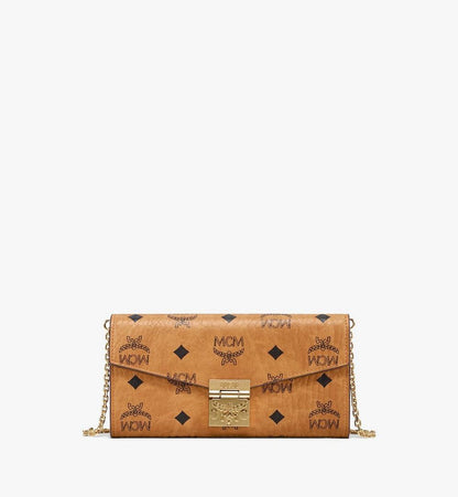 MYLAAPA02CO001-Tracy Crossbody Wallet in Visetos|COGNAC