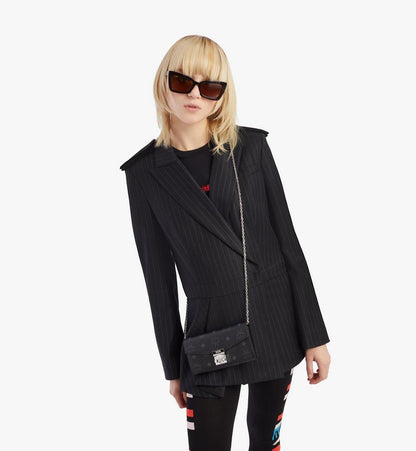 MYLAAPA02BK001-Tracy Crossbody Wallet in Visetos|BLACK