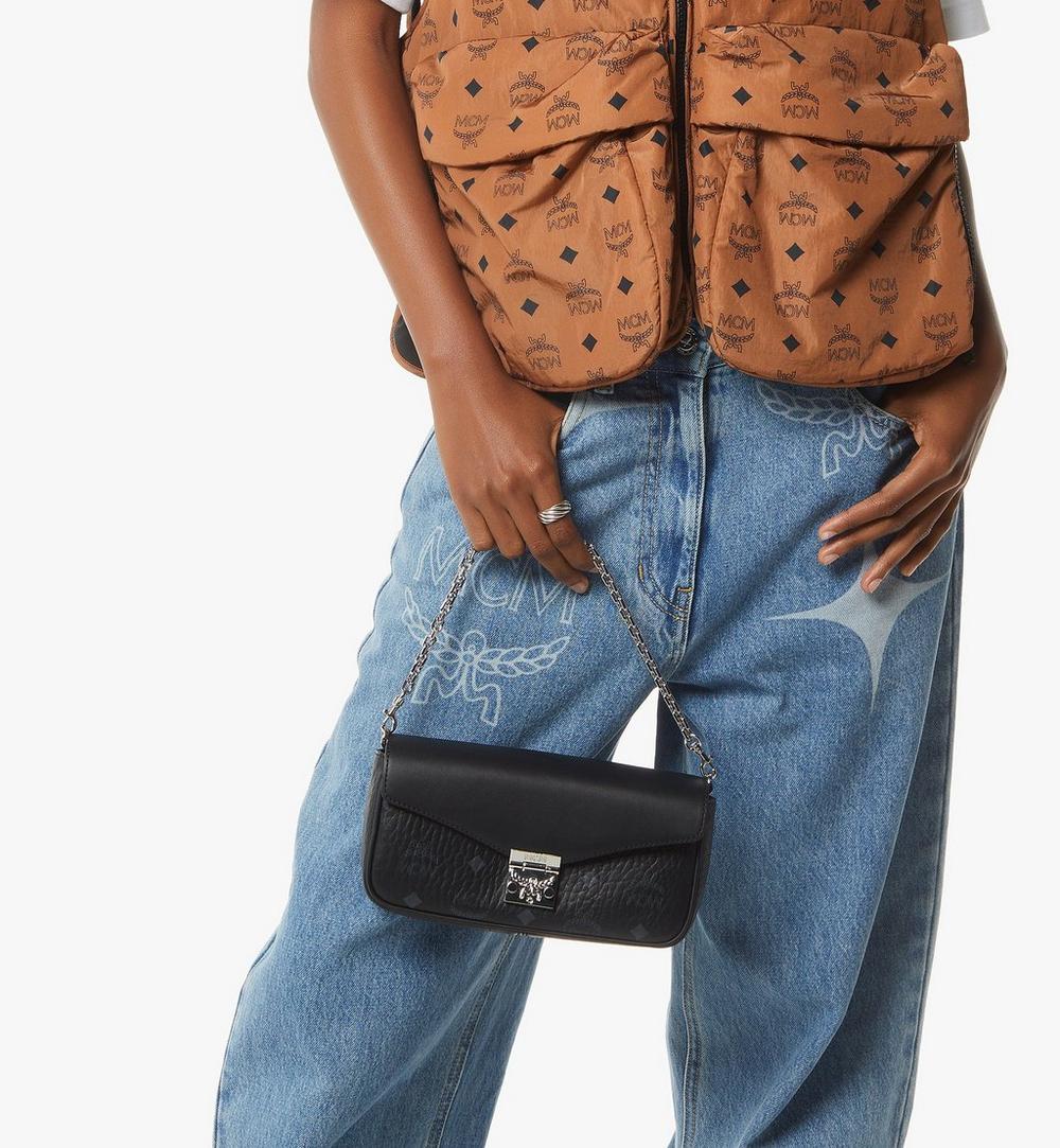 MWRGSXT01BK001-Tracy Crossbody in Visetos Leather Mix|BLACK