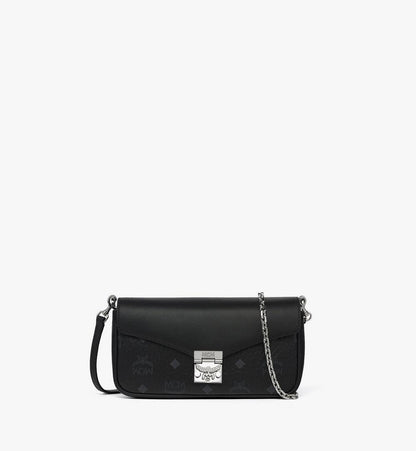 MWRGSXT01BK001-Tracy Crossbody in Visetos Leather Mix|BLACK