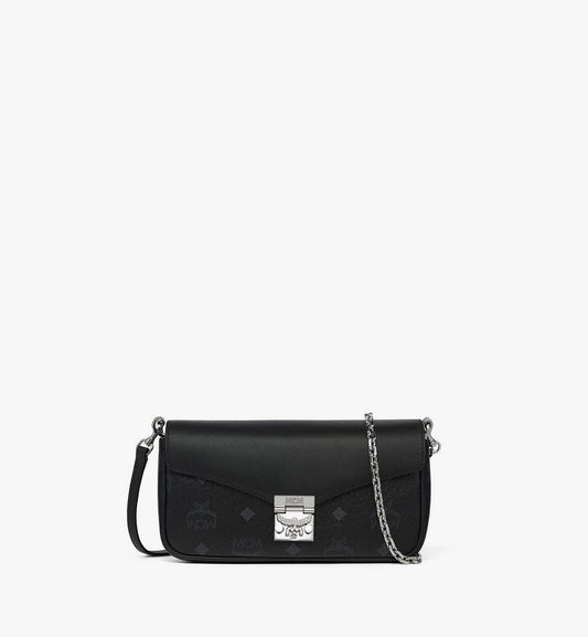 MWRGSXT01BK001-Tracy Crossbody in Visetos Leather Mix|BLACK