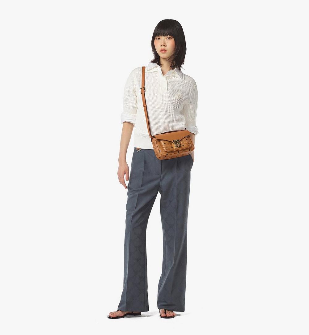 MWRFSXT01CO001-Tracy Crossbody in Visetos|COGNAC