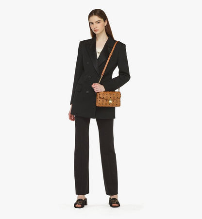 MWRAAME01CO001-Tracy Crossbody in Visetos|COGNAC