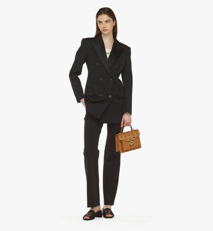 MWEAAPA02CO001-Tracy Satchel in Visetos|COGNAC