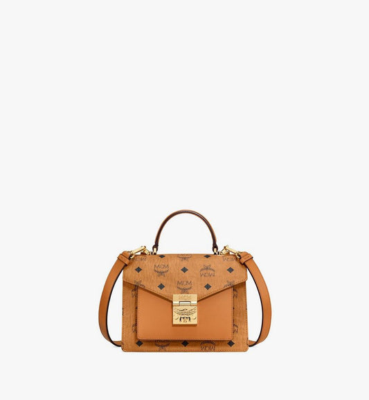 MWEAAPA02CO001-Tracy Satchel in Visetos|COGNAC