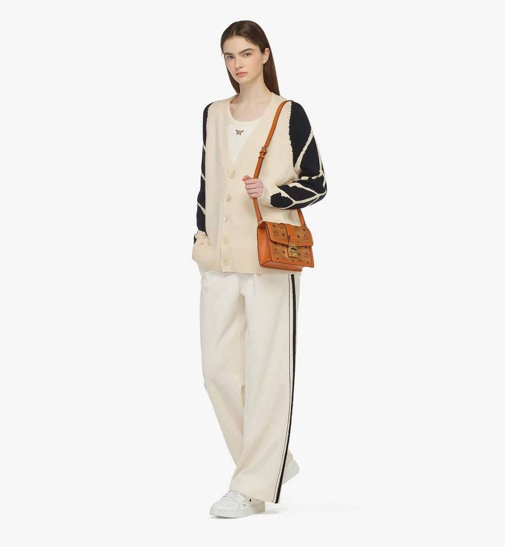 MWSCAXT01CO001-Tracy Shoulder Bag in Visetos|COGNAC