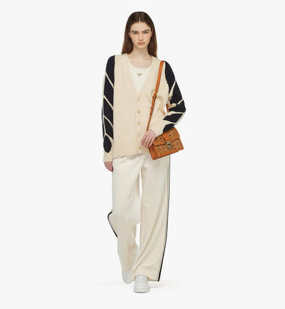 MWSCAXT01CO001-Tracy Shoulder Bag in Visetos|COGNAC